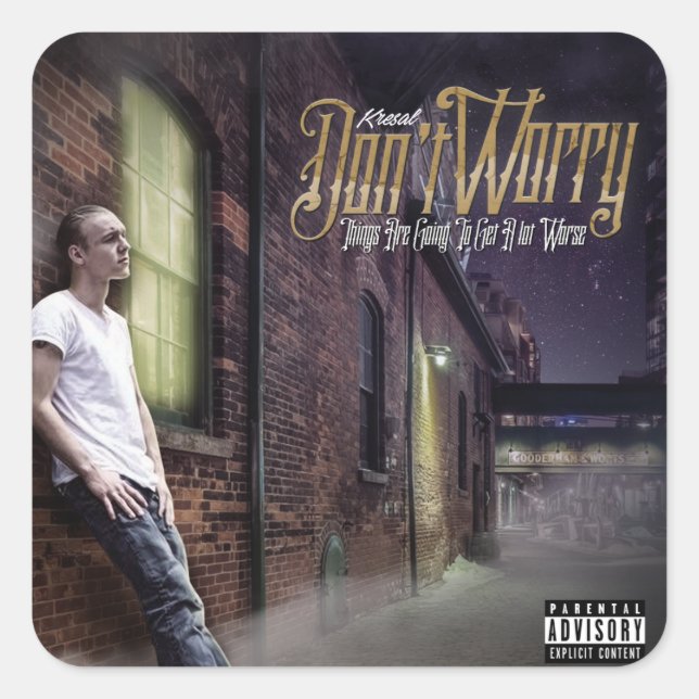 Kresal no se preocupe Pegatina (Anverso)