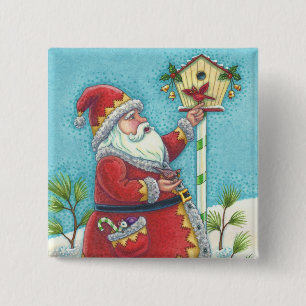 KRIS KRINGLE REDBIRDS, BOTÓN DE BIRDHOUSE PARA NAV