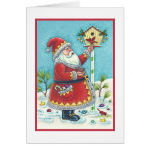 KRIS KRINGLE Y NAVIDADES CARDINALES GRANDES TARJET