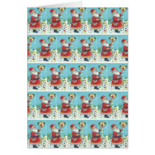 KRIS KRINGLE Y NAVIDADES CARDINALES GRANDES TARJET