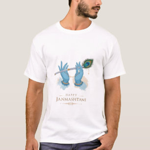 Krishna moderna imprime camisetas - mezcla de trad