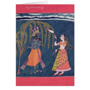 Krishna que toca una flauta, del 'Vahula