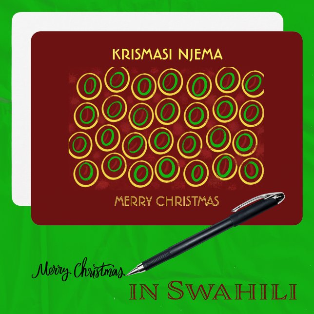 KRISMASI Estampado Africano Navidad Swahili (Subido por el creador)