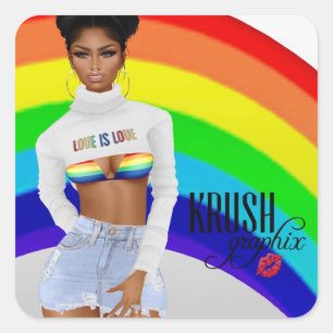 Krush Graphix LoveIsLove Pegatinas 00