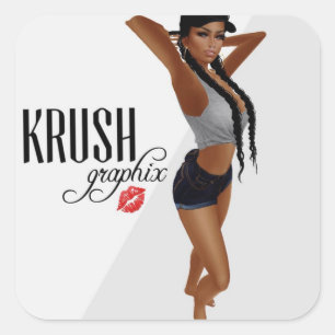 Krush Graphix por Pegatinas de noticias Ahsek 20