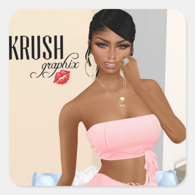 Krush Graphix por Pegatinas de noticias Ahsek 33 (Anverso)