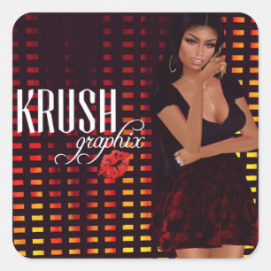 Krush Graphix por Pegatinas de noticias Ahsek 36