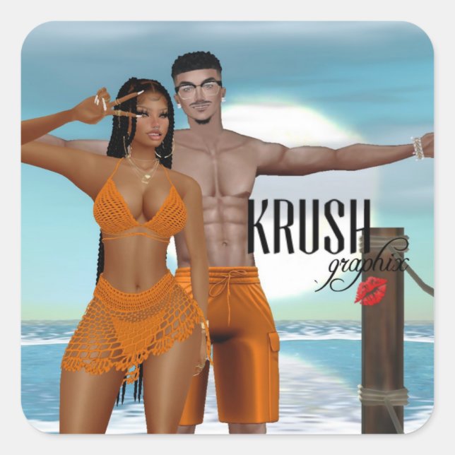 Krush Graphix por Pegatinas de noticias Ahsek 63 (Anverso)