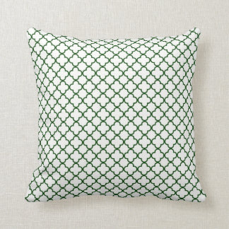 KRW almohada blanca y esmeralda de Park Avenue de