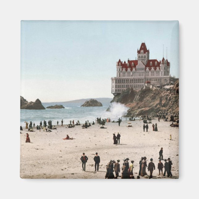 KRW Cliff House, San Francisco, imán de época 1902 (Frente)