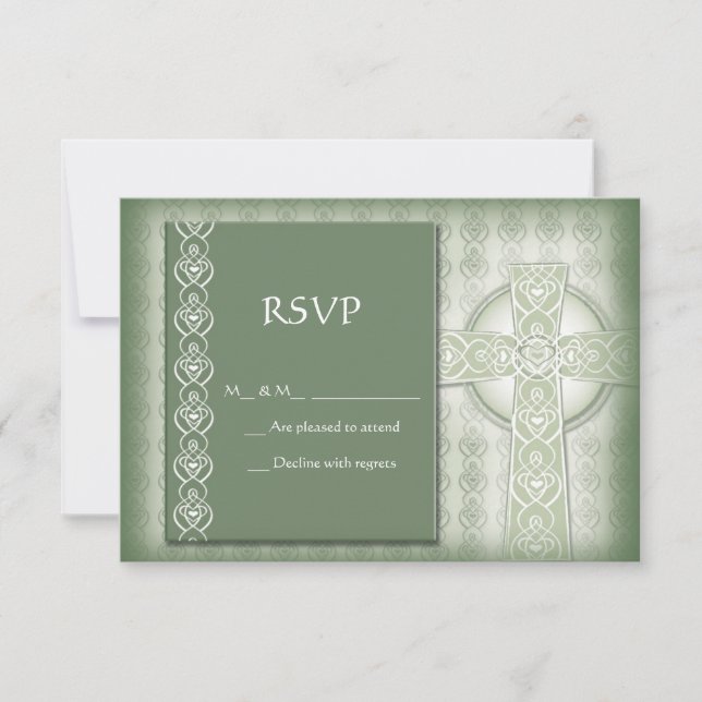 KRW Elegante Cruz Celta Irlandesa RSVP (Anverso)