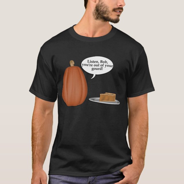 KRW fuera de su camiseta divertida de la calabaza (Anverso)
