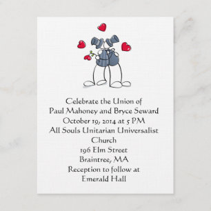 KRW: Invitación de Personalizado matrimonial gay g