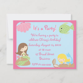KRW: Invitaciones a fiesta de cumpleaños de sirena