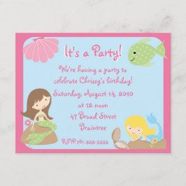 KRW: Invitaciones a fiesta de cumpleaños de sirena