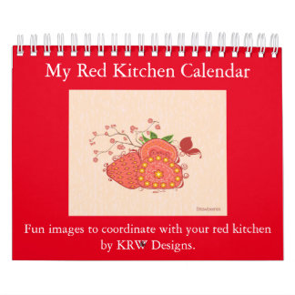 KRW mi calendario rojo de la cocina