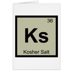 Ks - Símbolo de la tabla periódica de la sal koshe