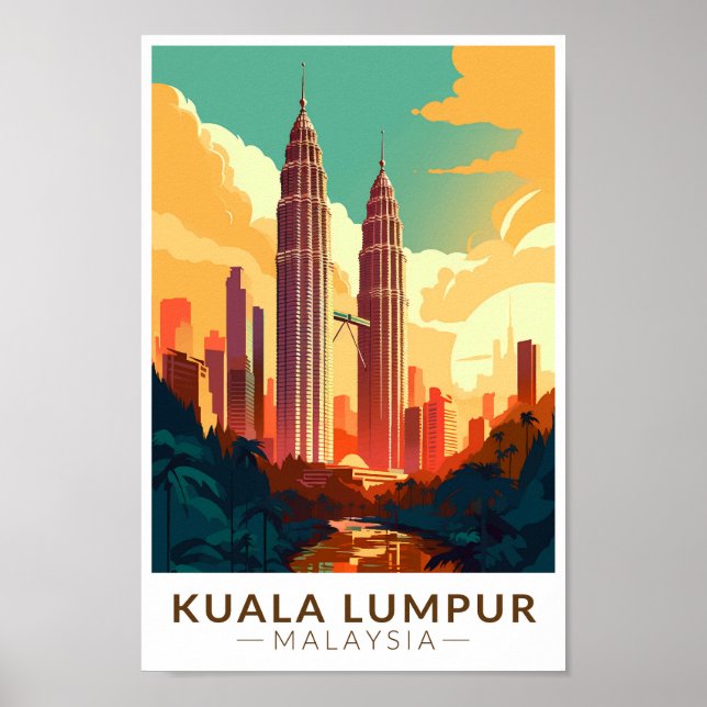 Kuala Lumpur Malasia Viaje de arte (Frente)