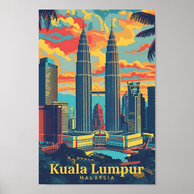 Kuala Lumpur Malasia Viaje de arte de moda (Frente)