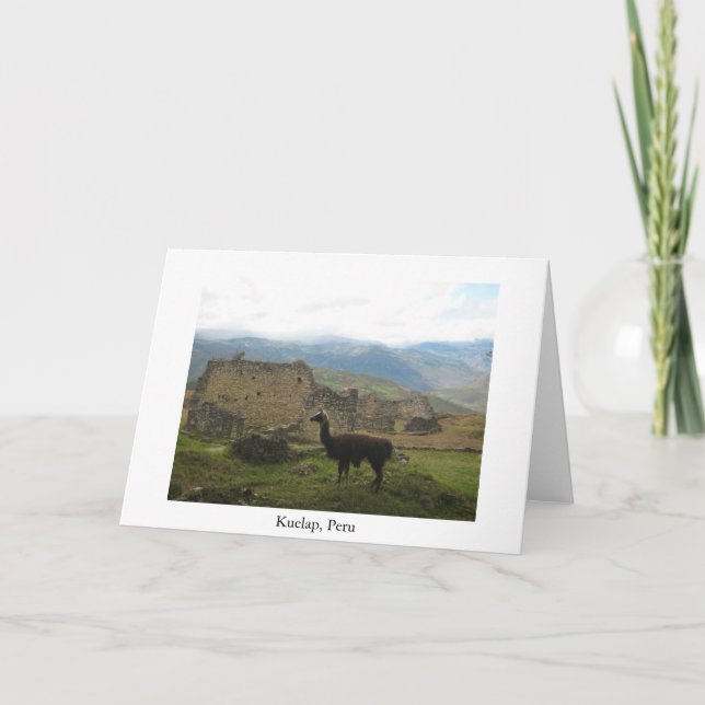 Kuelap, tarjeta de felicitación de Perú (Anverso)