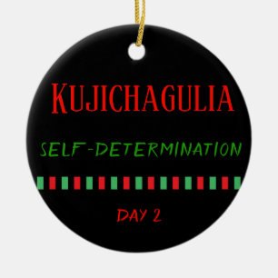 Kujichagulia - Día 2 de Kwanzaa Ornamento