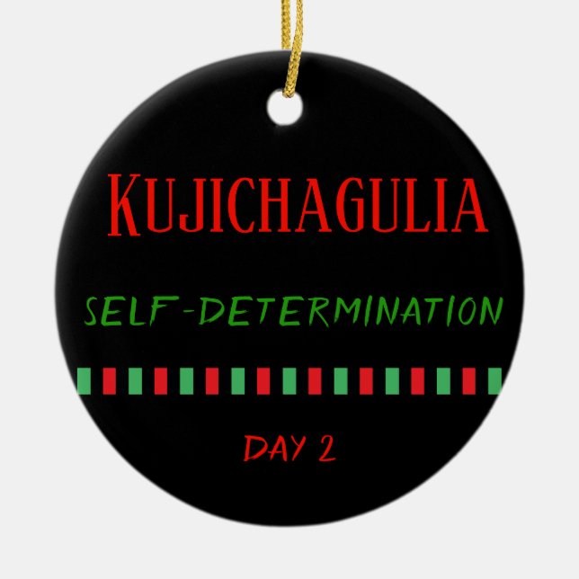 Kujichagulia - Día 2 de Kwanzaa| Ornamento (Frente)