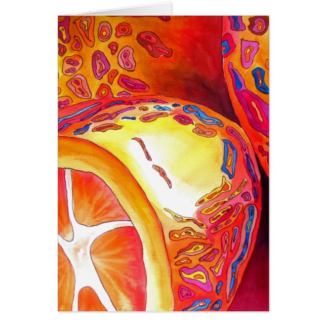 Kumquats naranja cítrico acuarela arte (Frente)