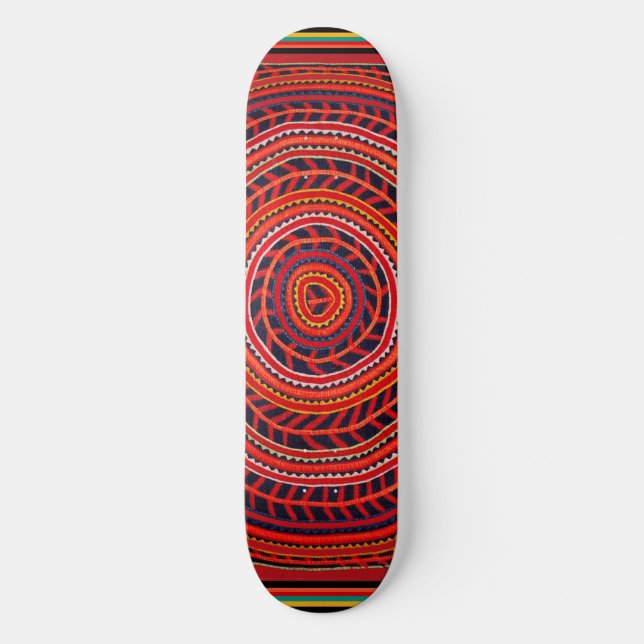Kuna Indian Sun Universe Skateboard - Del Sol (Anverso)
