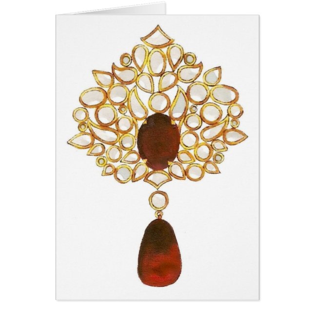 Kundan y ruby brooch (Frente)