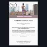 Kundenspezifischer Foto Flyer<br><div class="desc">Kundenspezifischer Foto-Flyer in Weiß-Schwarz. Gut geeignet für Yoga,  Fitness und andere Dienstleistungen. Editieren Sie ihr Produkt einfach in dem Sie ihr Foto hochladen und ihren Text eingeben. Sie können die Schriftart,   Farbe und die Position individuell durch "weitere Personalisierung" auswählen.</div>