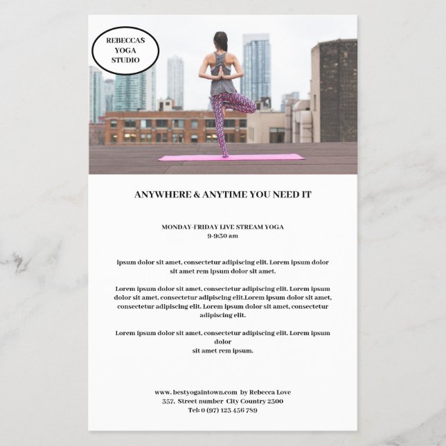 Kundenspezifischer Foto Flyer (Frente)