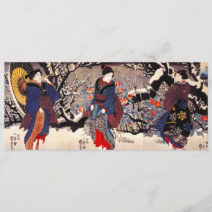Kuniyoshi Tres Invitaciones Para Mujeres