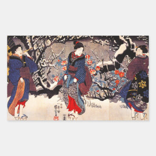 Kuniyoshi Tres Pegatinas