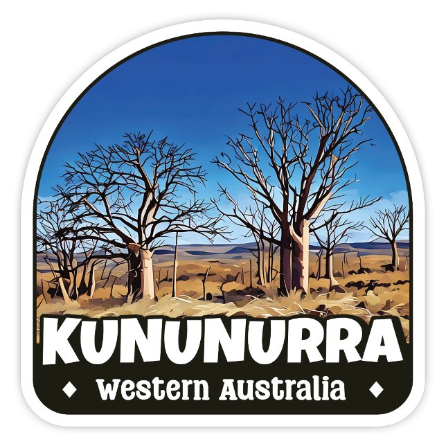 Kununurra, Pegatina de Australia Occidental (Kununurra Western Australia scenic arch sticker)