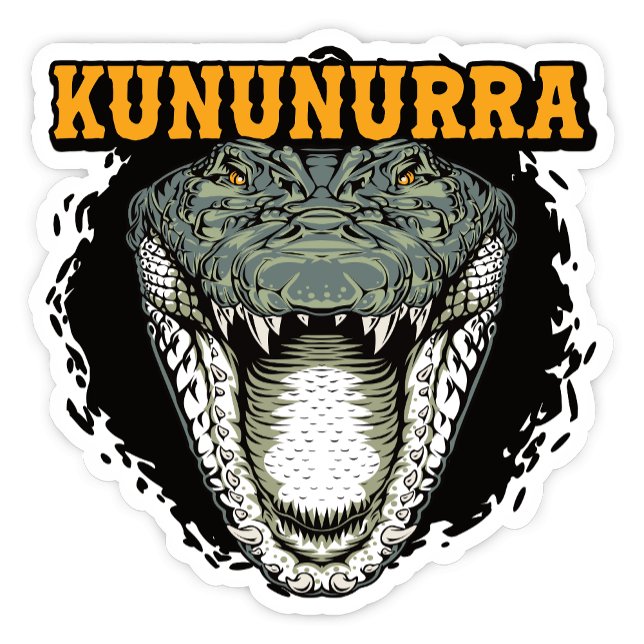 Kununurra, Pegatina de cocodrilos de Australia Occ (Kununurra Western Australia Crocodile Sticker)