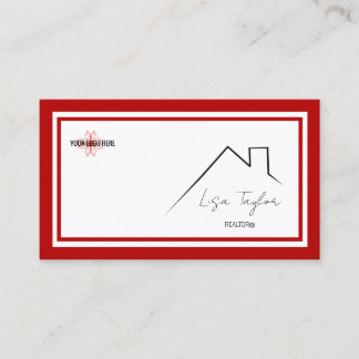 KW Colores Doble Tarjeta de Negocio Roja