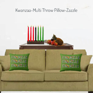 Kwanzaa - Cojín decorativo múltiple