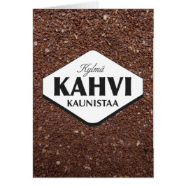 Kylmä Kahvi Kaunistaa Plantilla de Tarjeta 3