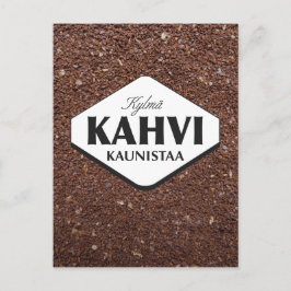 Kylmä Kahvi Kaunistaa Tarjeta Postal 3