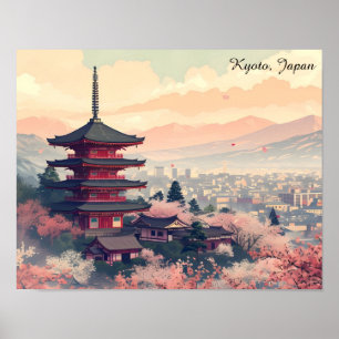 Kyoto Japón Flor de Cerezo Templo Arte – Sapura