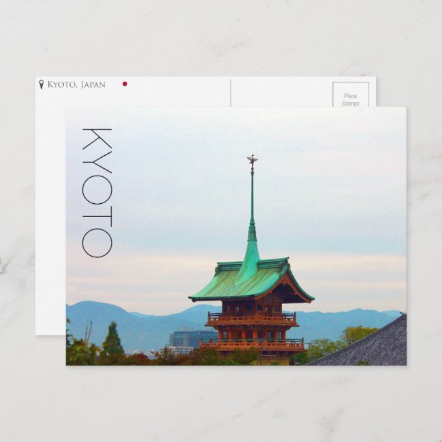 Kyoto, postal de Japón (Anverso / Reverso)