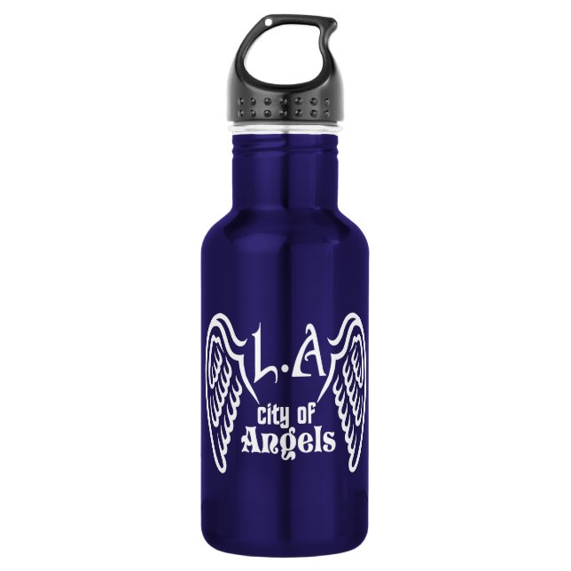 L.A. Wings nombre personalizado botellas de agua (Anverso)
