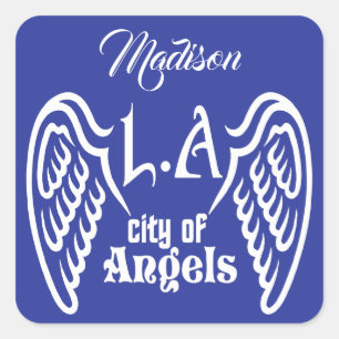 L.A. Wings pegatinas de nombres y colores personal