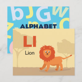 L es para León - Tarjeta Flash Alphabet