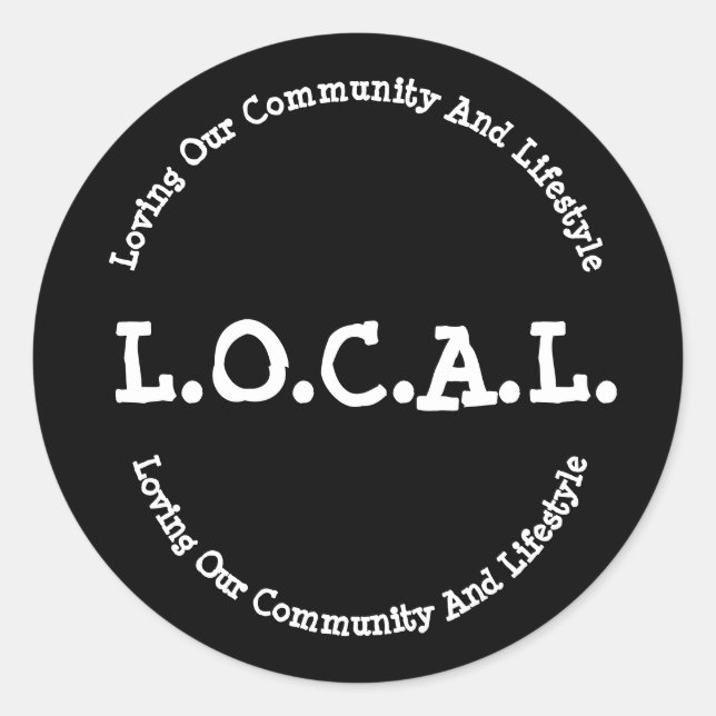 L.O.C.A.L. Pegatina Decal (Anverso)