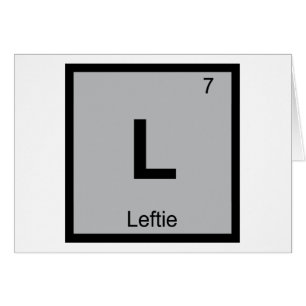 L - Símbolo de la tabla periódica de Química zurda