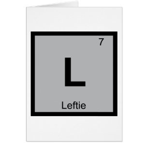 L - Zurdo Símbolo de la Tabla Periódica de Química