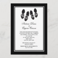 La abarca para hombre calza la invitación de la