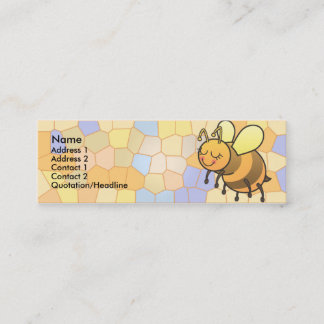 La abeja ocupada embroma tarjetas flacas del