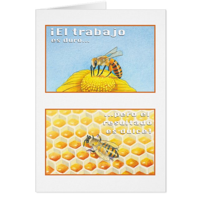 La Abeja, tarjeta (Frente)